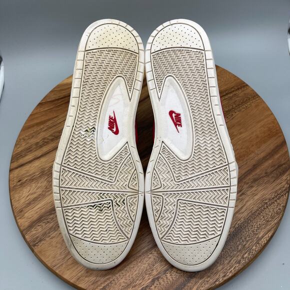 Nike Air Royal Mid VT Mens Size 12 Red Gray Leather Comfort Basketball Trainers - Picture 7 of 8